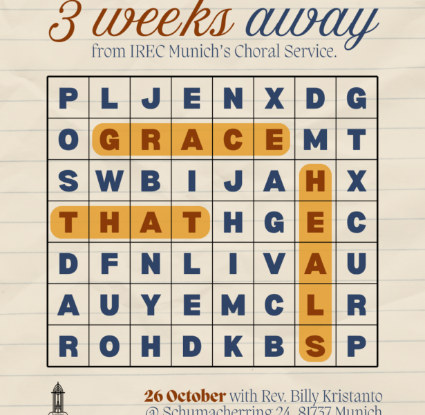 Choral Service – Grace that Heals (3 Weeks Away)